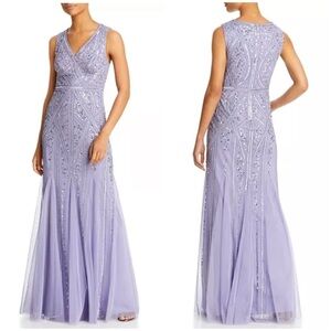 Adrianna Papell Beaded Godet Hem Gown - 100% Exclusive 8